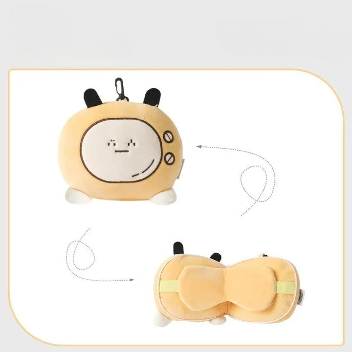 Plush Game Console Eye Mask Travel Pillow - Image 5