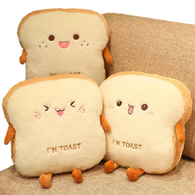 Plush Toast Bread Ultra Soft Hand Warmer Pillow - Image 3
