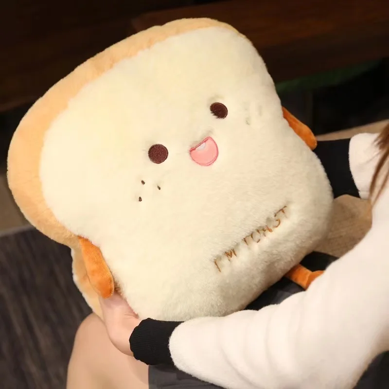 Plush Toast Bread Ultra Soft Hand Warmer Pillow - Image 4