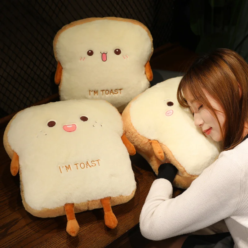 Plush Toast Bread Ultra Soft Hand Warmer Pillow - Image 5