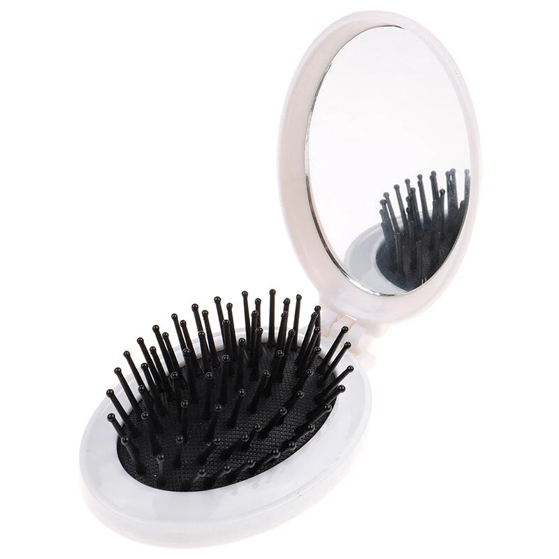 Pocket Beauty Mini Travel Hair Brush Mirror - Image 8