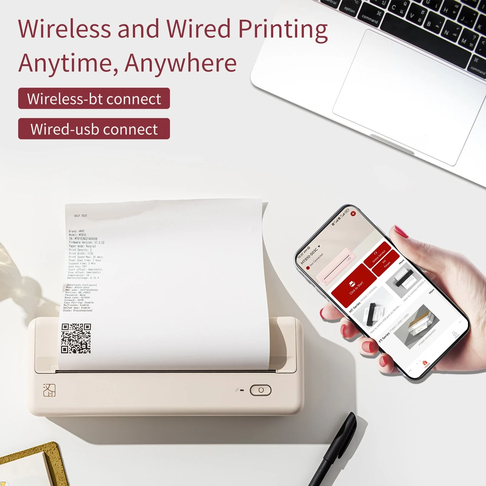Pocket Print Portable Wireless A4 Printer - Image 8