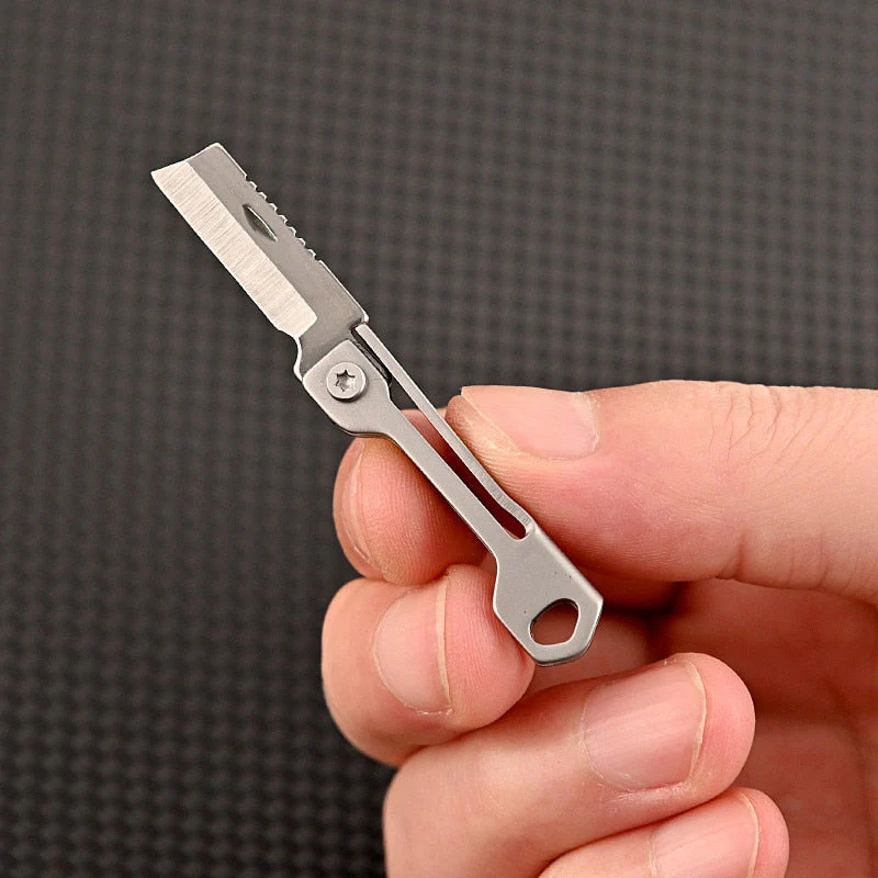 Pocket Size Stainless Steel Foldable Camping Knife - Image 5