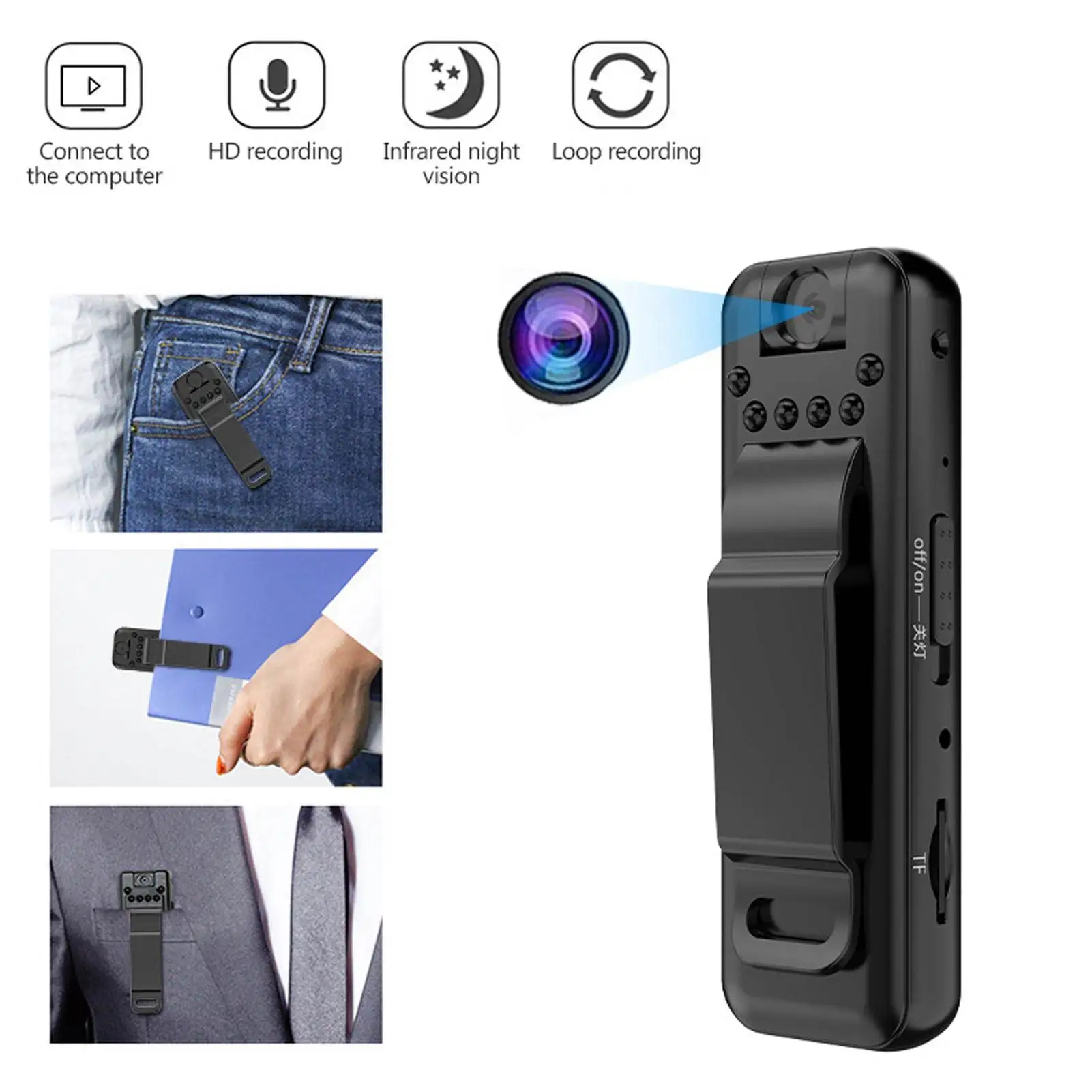 Pocket Spy Mini Clip-On Video Recorder Camera - Image 4