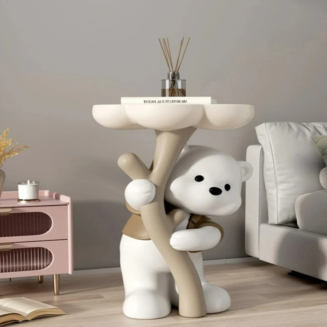 Polar Paw Sculptural Modern Side Table - Image 2
