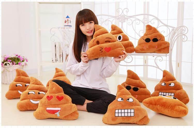 Poop Face Emoji Pillows - Image 3