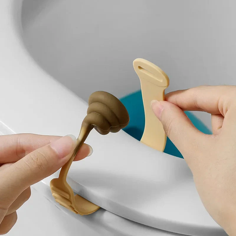Poop Shape Silicone Toilet Lid Lifter - Image 4