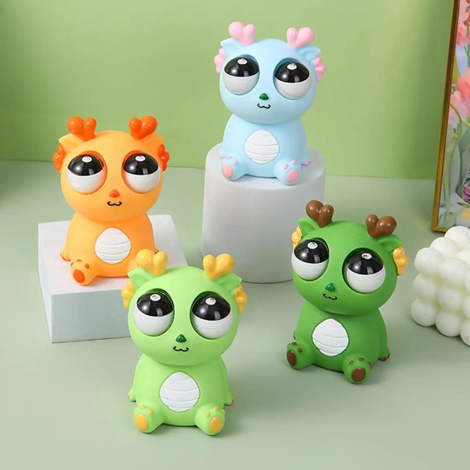 Pop-Eye Squeeze Stress Relief Toy Dragon - Image 2