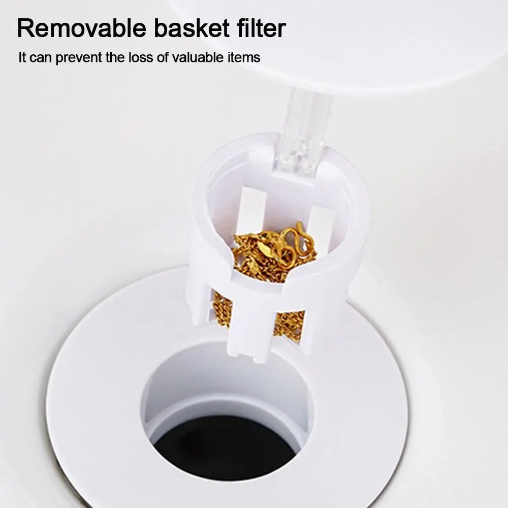 Pop-Up Universal Anti-Odor No Bug Bathroom Sink Strainer - Image 6
