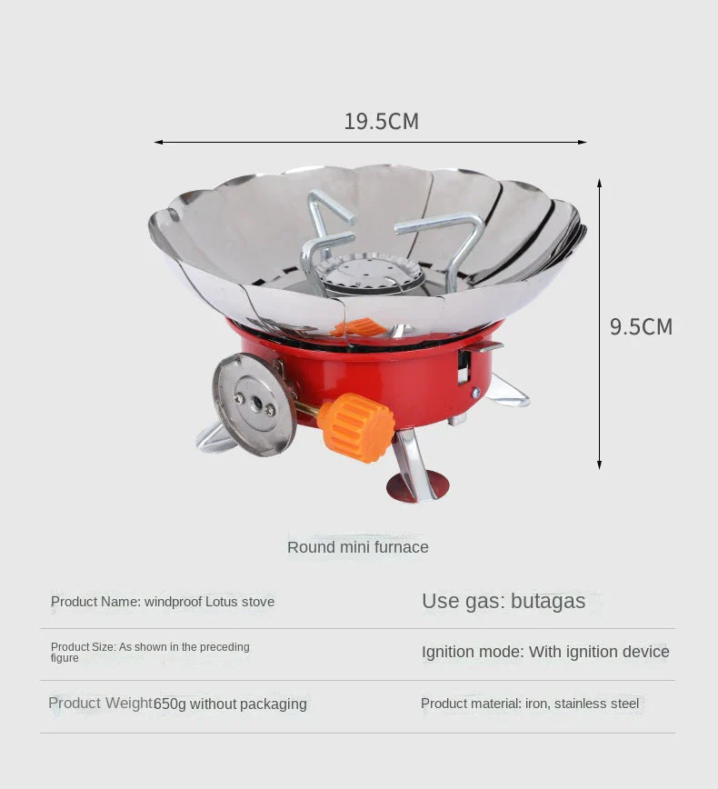 Portable Camping Travel Mini Gas Stove - Image 8