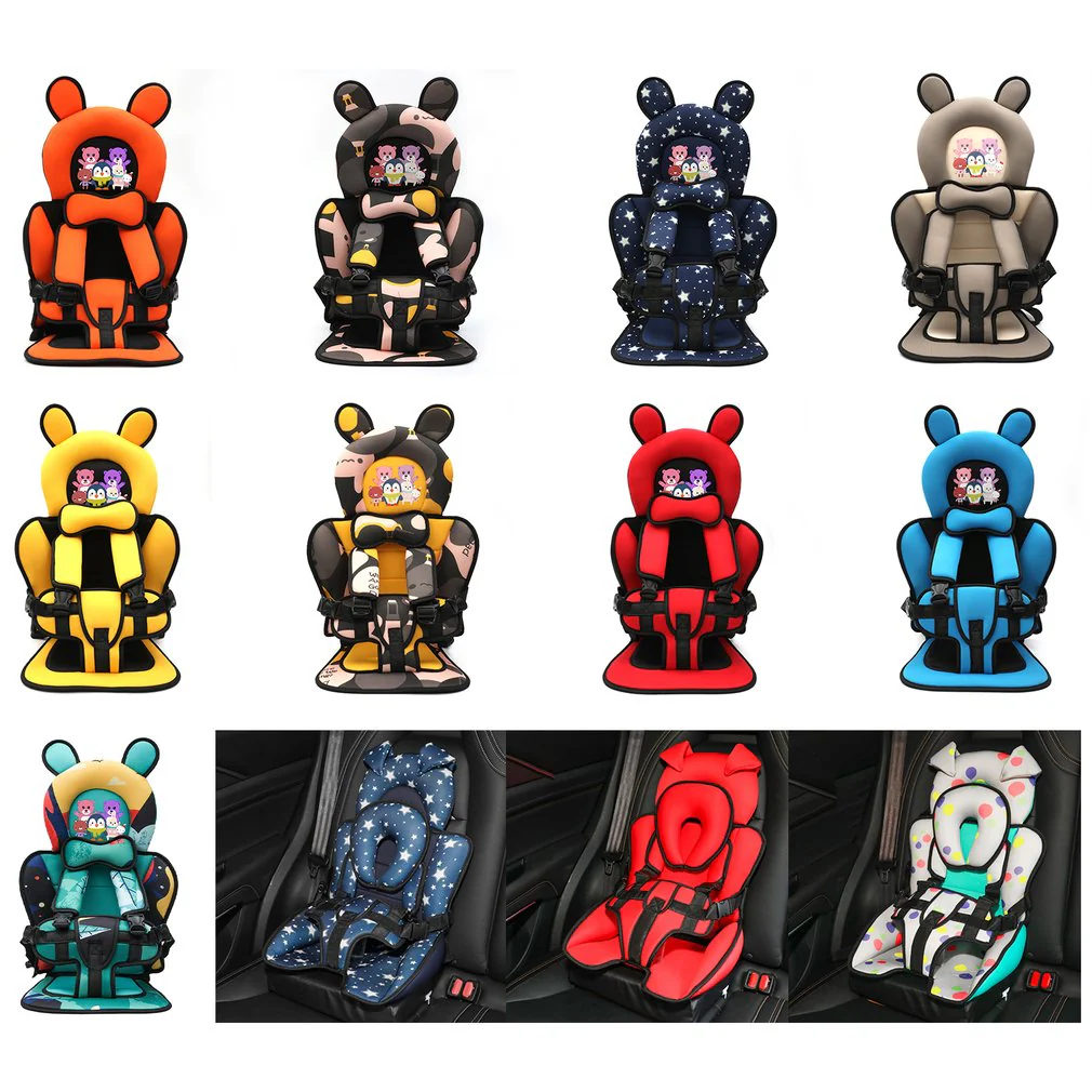 Portable Cartoon Baby Safety Car Seat - Image 15