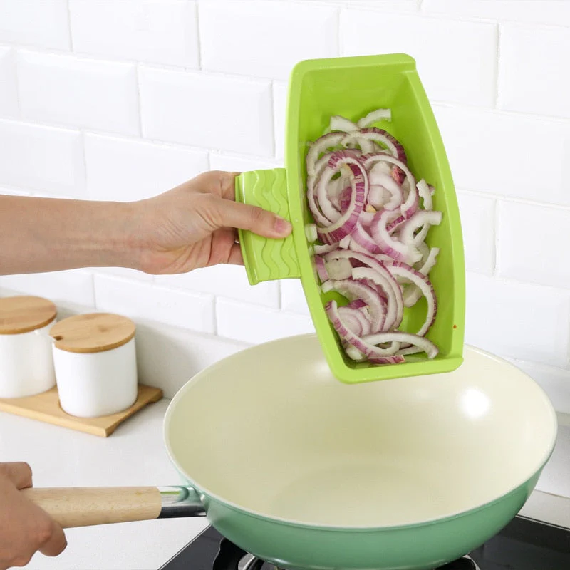 Portable Cutting Board Vegetable Drainer - Image 5