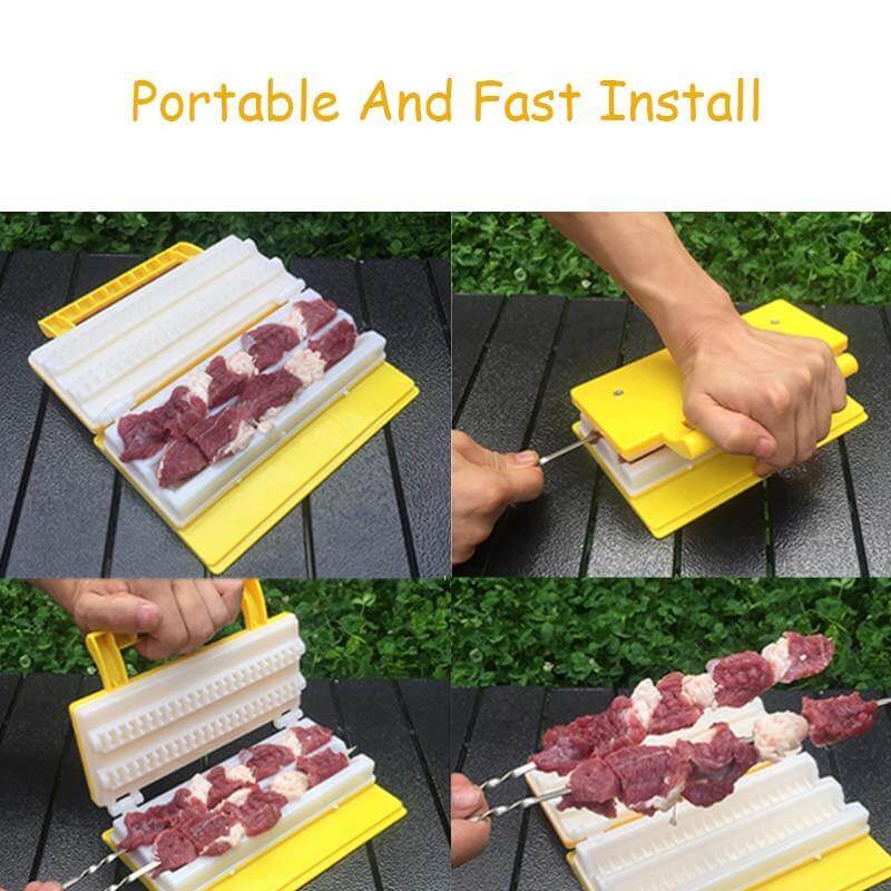 Portable Double BBQ Kebabs Maker - Image 3