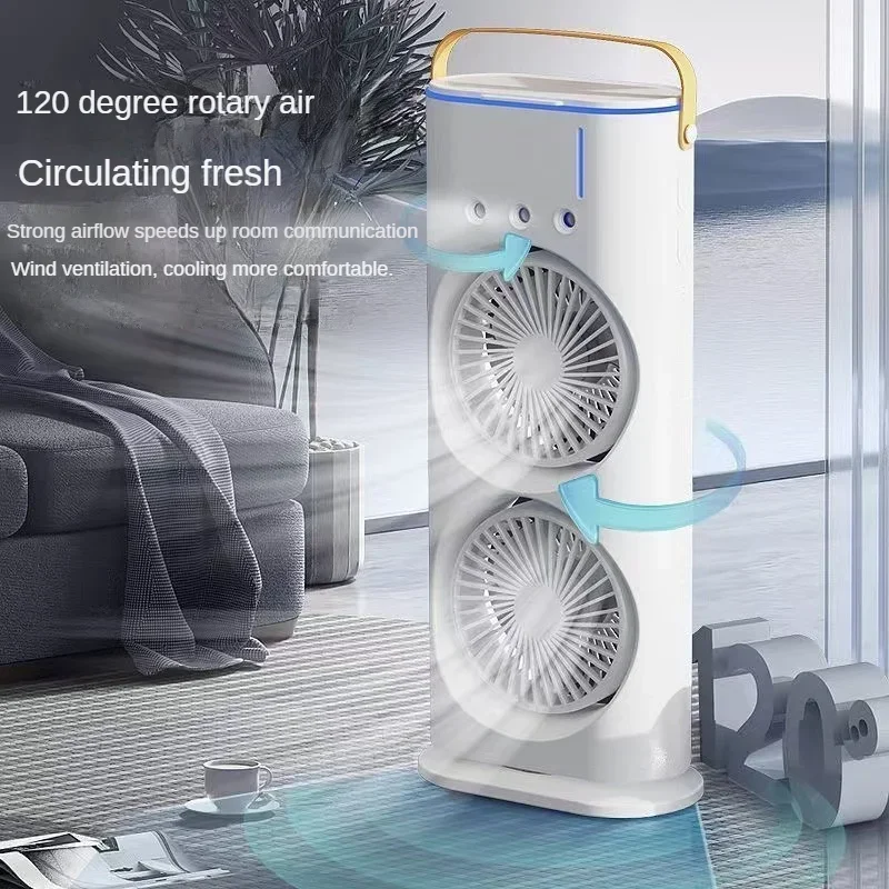 Portable Double Fan Cooling Spray Air Conditioning - Image 3