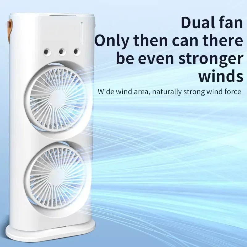 Portable Double Fan Cooling Spray Air Conditioning - Image 5