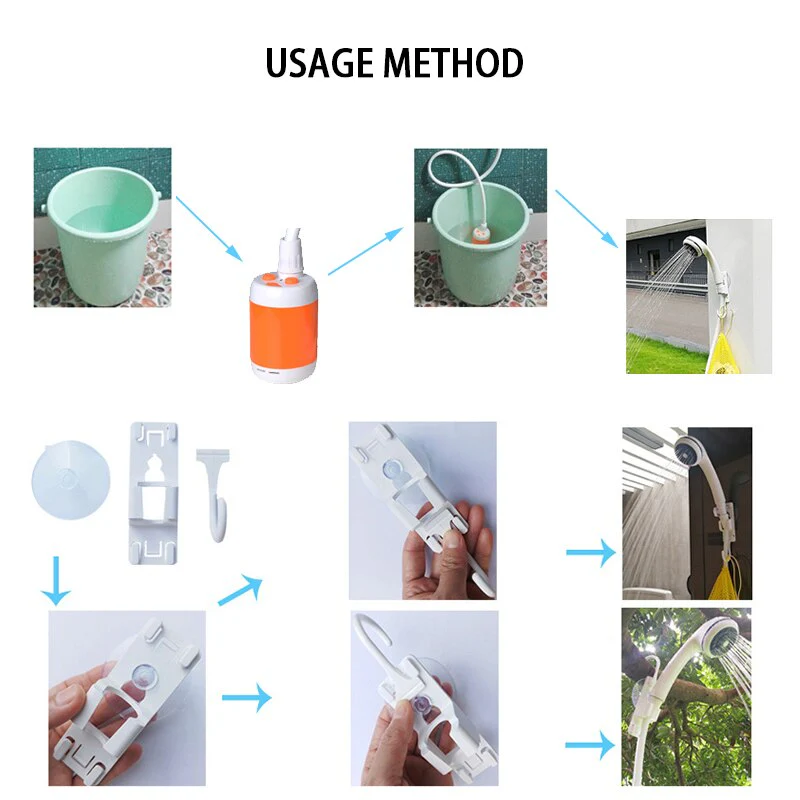Portable Electric Outdoor Camping Shower Set - Image 3