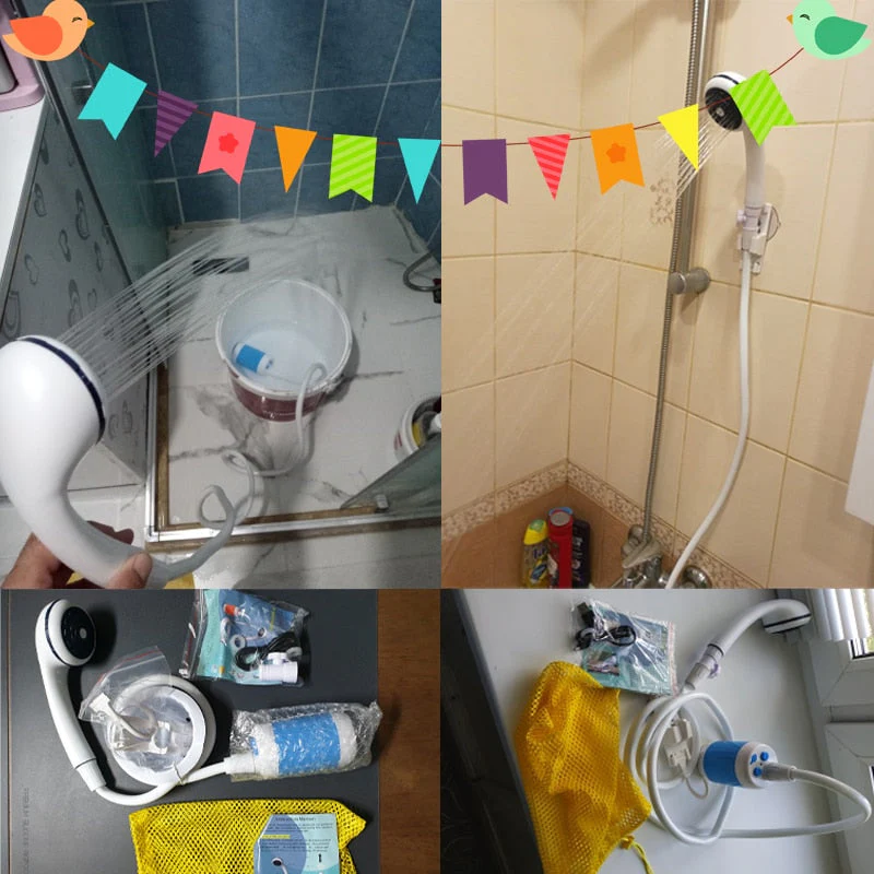 Portable Electric Outdoor Camping Shower Set - Image 4