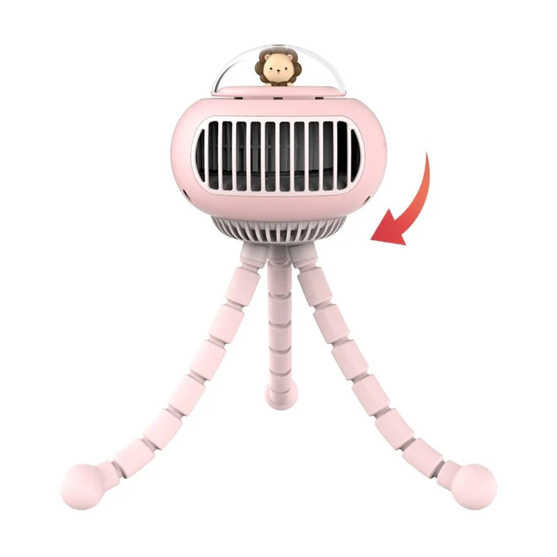 Portable Flexible Cute Baby Stroller Fan - Image 11