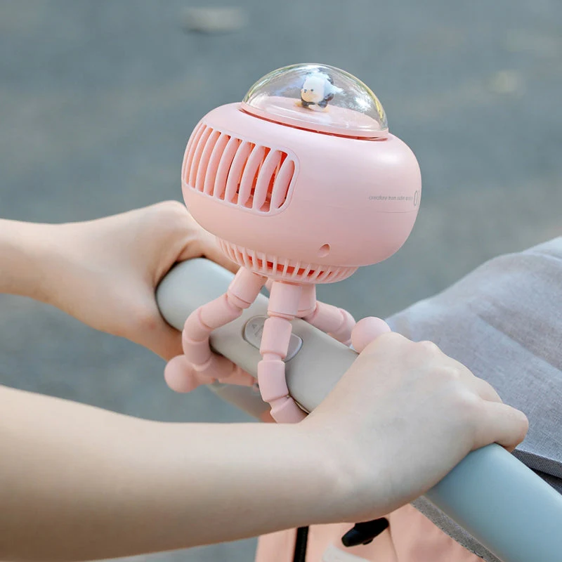 Portable Flexible Cute Baby Stroller Fan - Image 2
