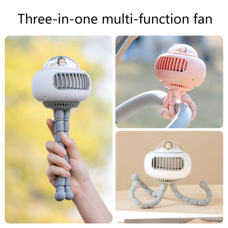 Portable Flexible Cute Baby Stroller Fan - Image 9