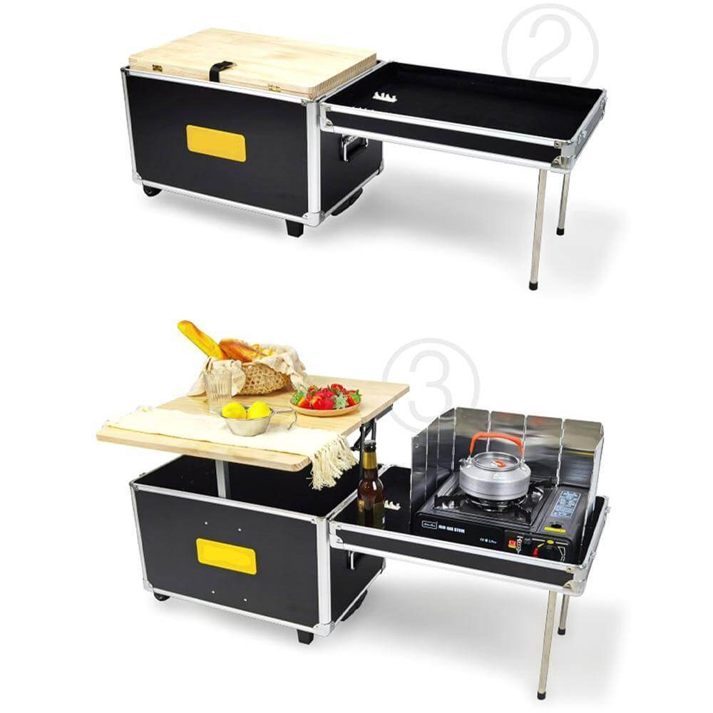 Portable Foldable Outdoor Camping Cooking Kitchen Table - Image 7