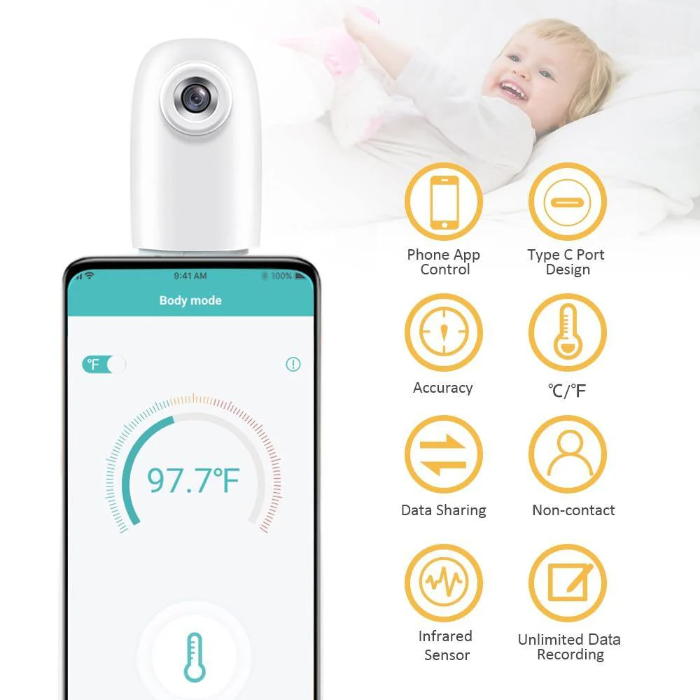 Portable Forehead Phone Thermometer - Image 7