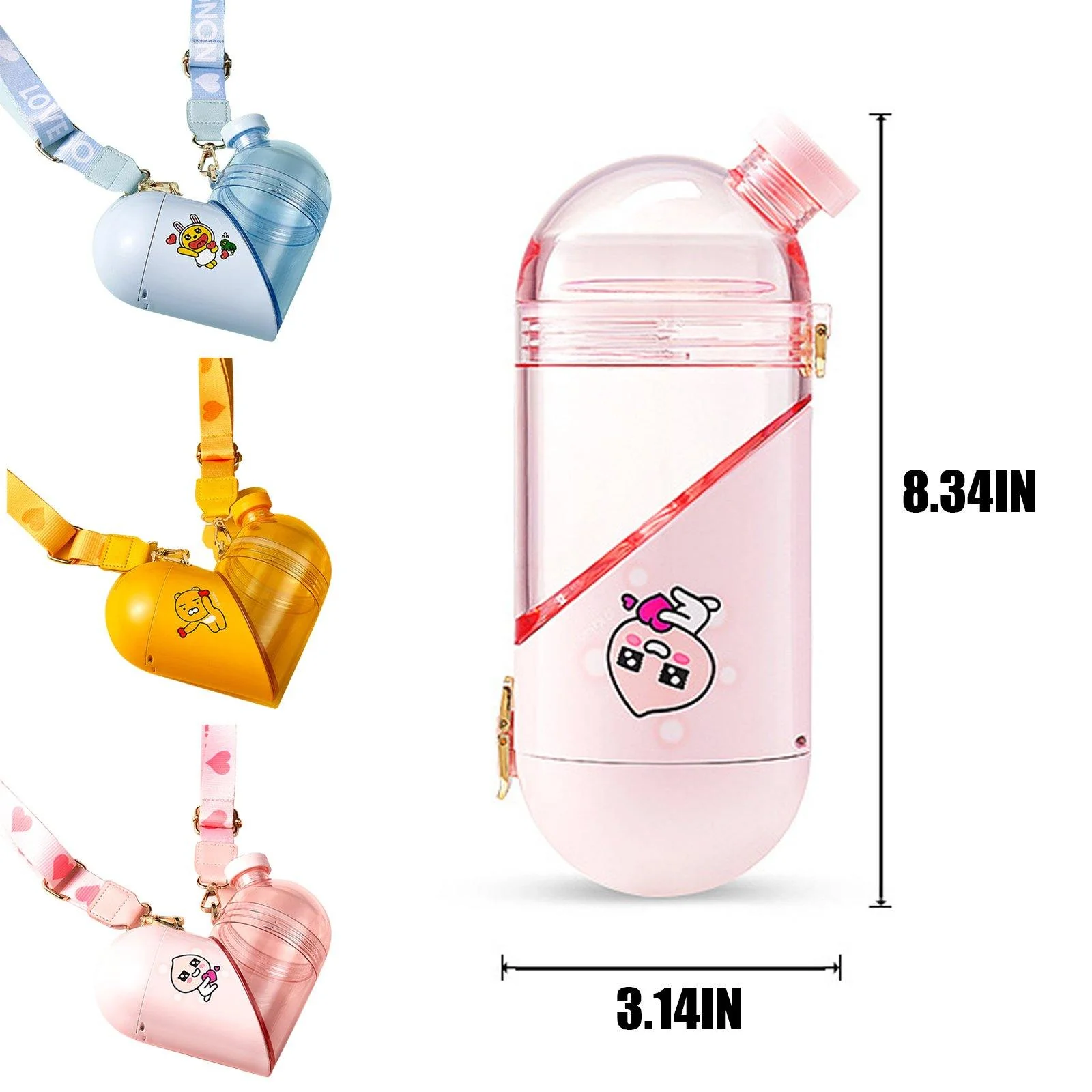 Portable Heart Shaped Storage Mug - Image 6
