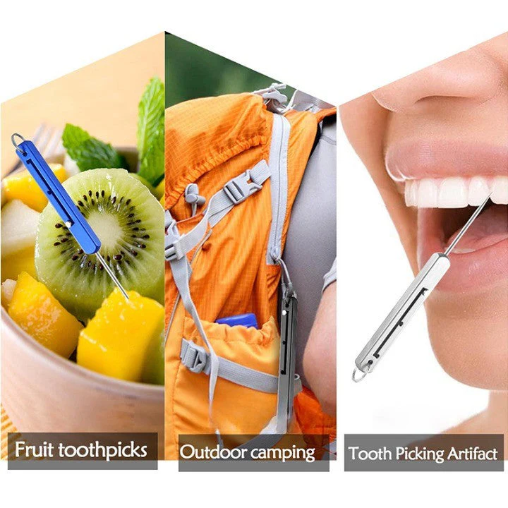 Portable High-Strength Titanium Alloy Toothpick - Image 2