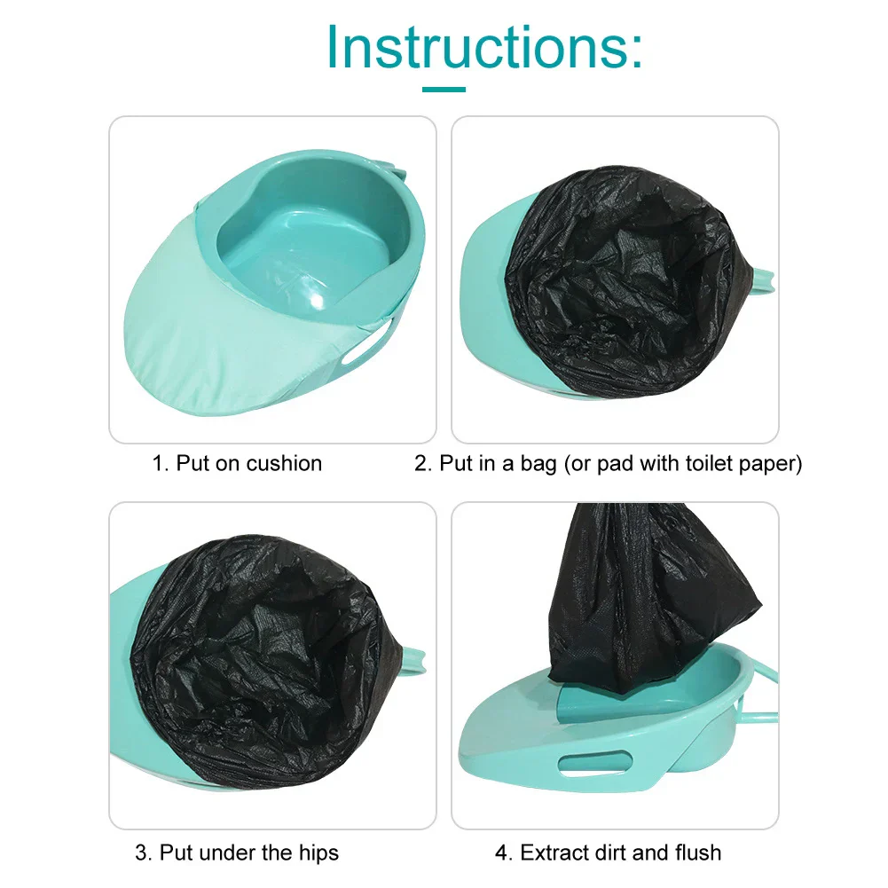 Portable Household Easy-Cleaning Elderly Bed Toilet - Image 4