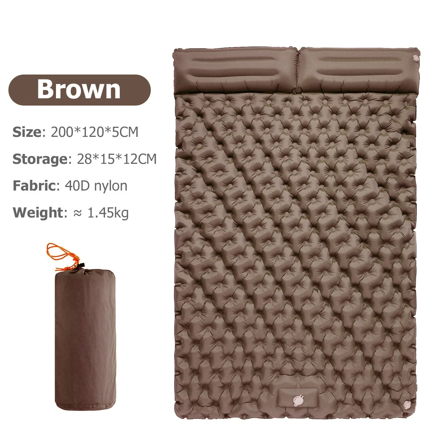 Portable Inflatable Built-in Pillow Nature Nest Camping Bed - Image 10