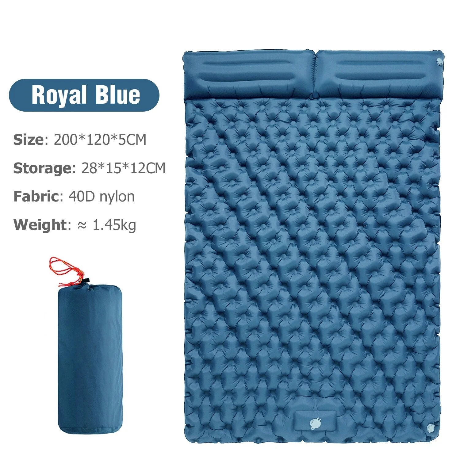 Portable Inflatable Built-in Pillow Nature Nest Camping Bed - Image 11