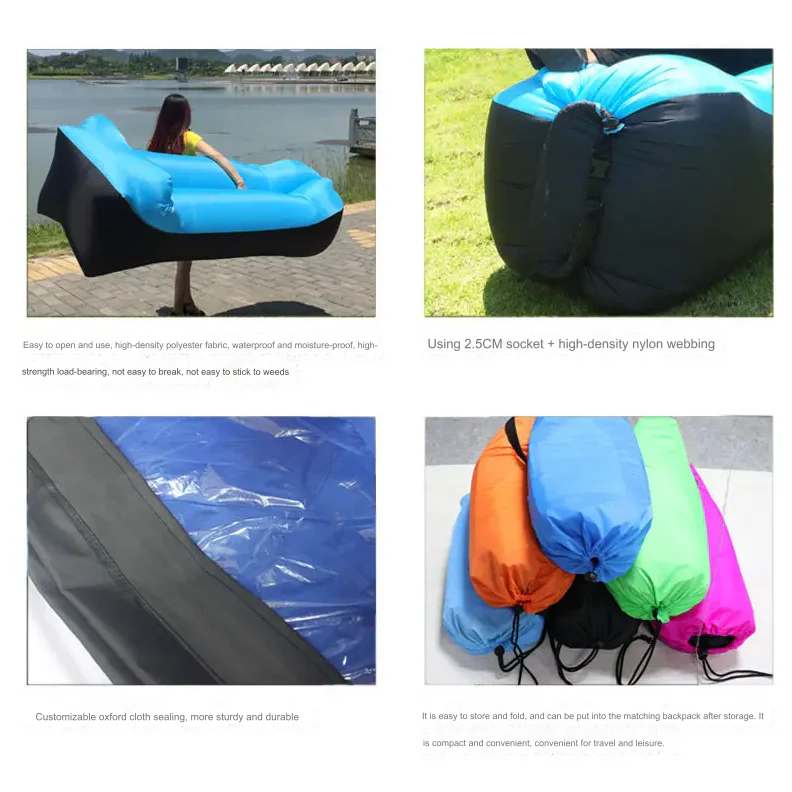Portable Inflatable Outdoor Air Sofa Bed Lounger - Image 8