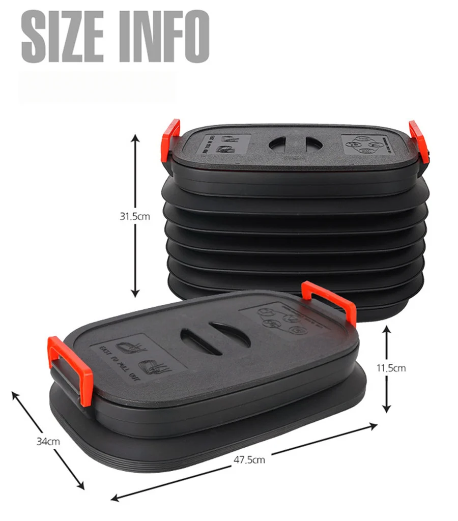 Portable Large Capacity Outdoor Car Folding Storage Bucket - Image 7