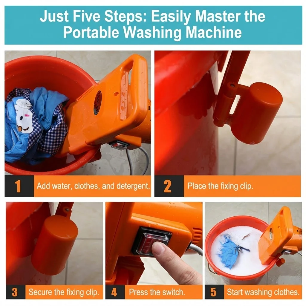 Portable Magic Travel Washing Machine - Image 8