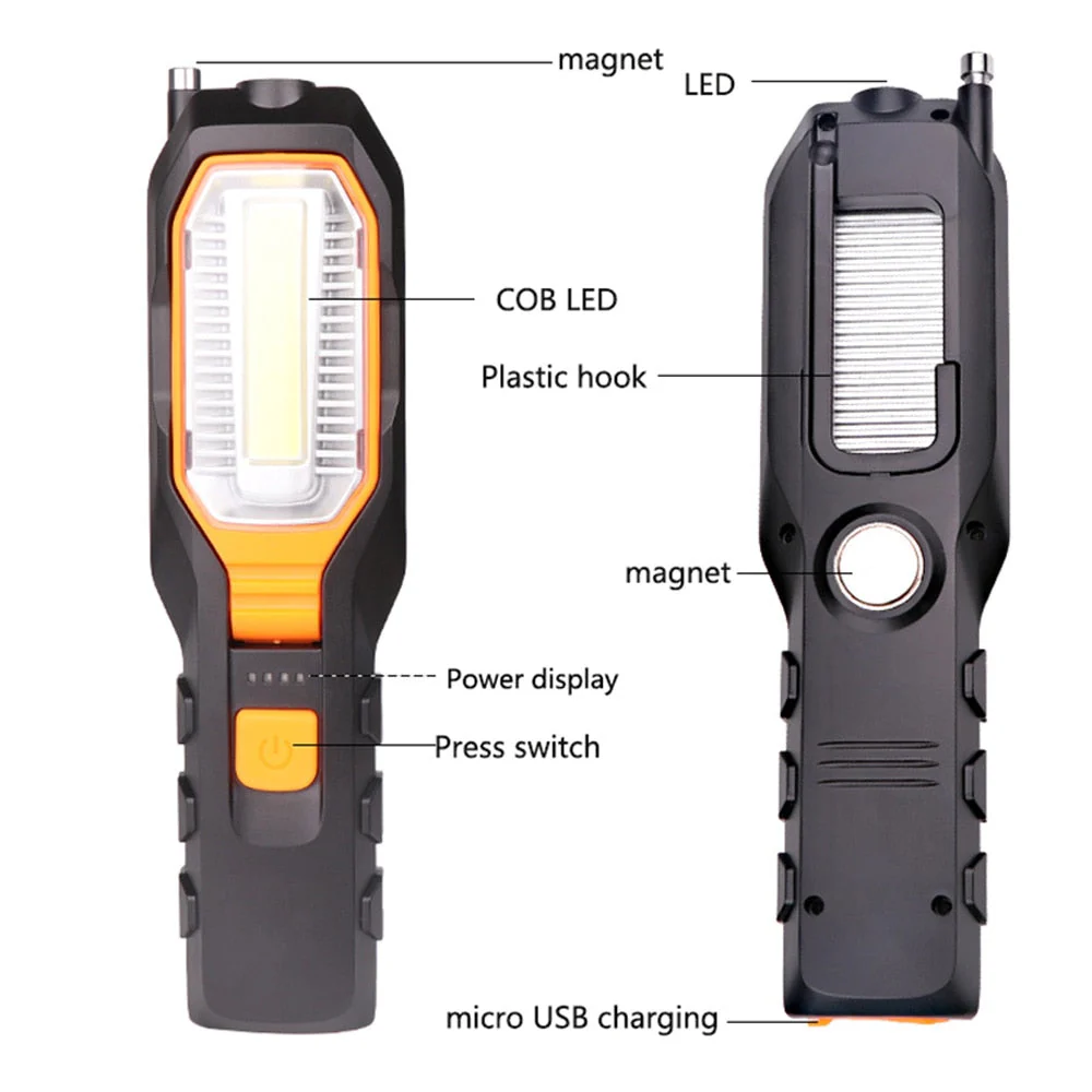 Portable Magnetic Emergency Power Bank Lamp - Image 8
