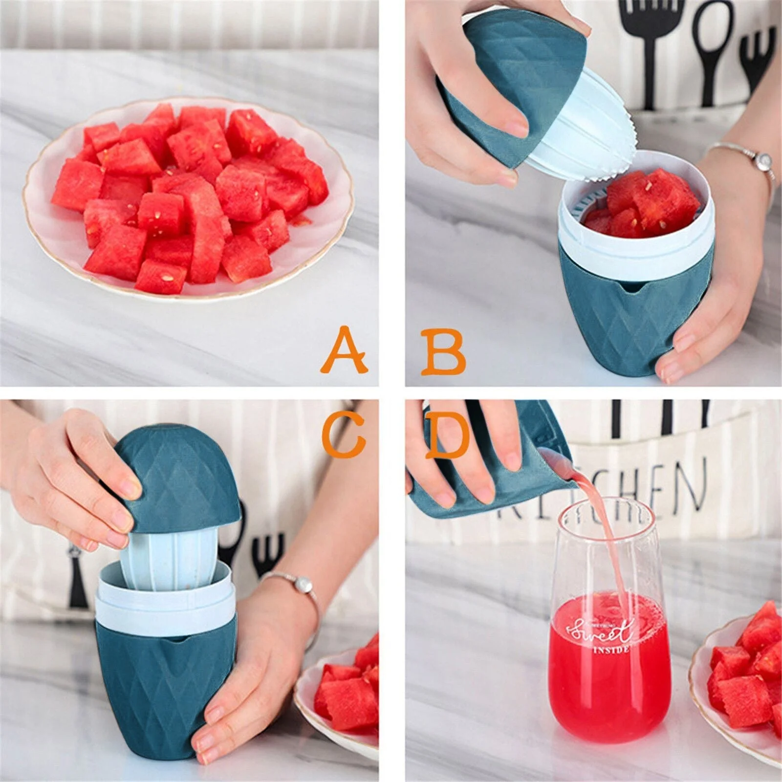 Portable Mini Orange Lemon Press Hand Squeezer - Image 9