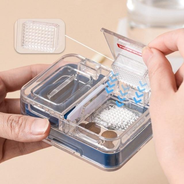 Portable Mini Pill Cutter Storage Box - Image 3