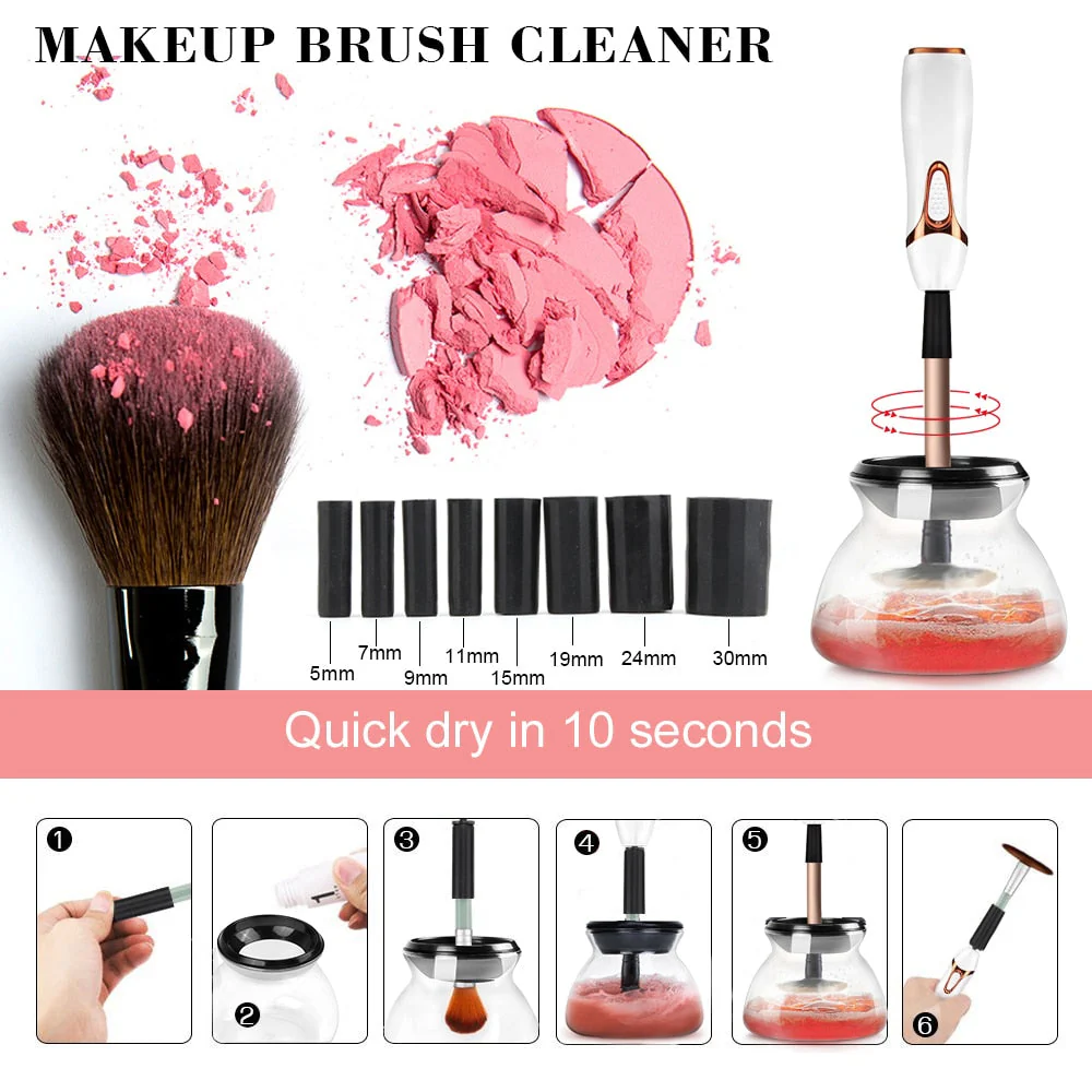 Portable Quick Makeup Brush Cleaner Dryer - Image 7