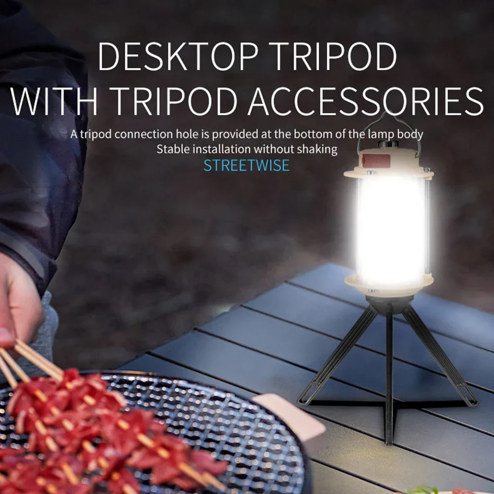 Portable Rechargeable Dimmable Hanging Tripod Flashlight Lantern - Image 4