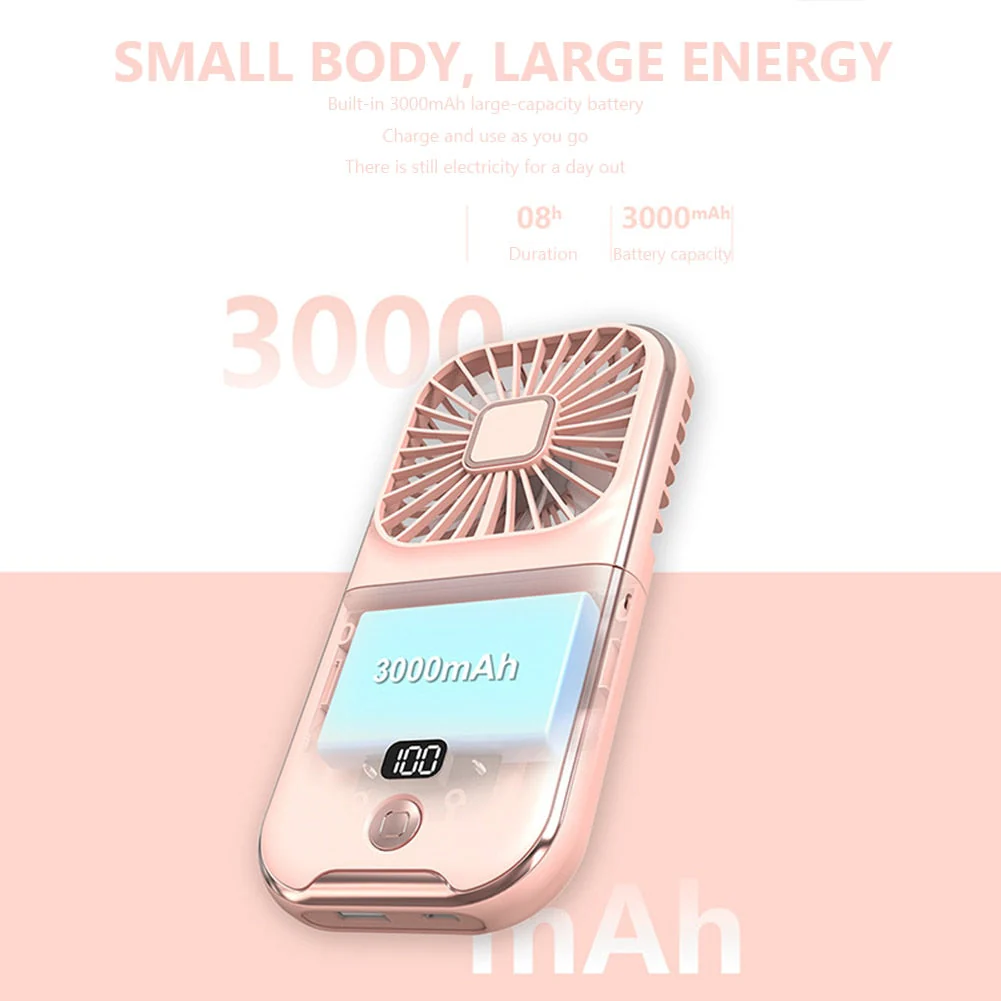 Portable Rechargeable Magic Phone Holder Cooling Fan - Image 8