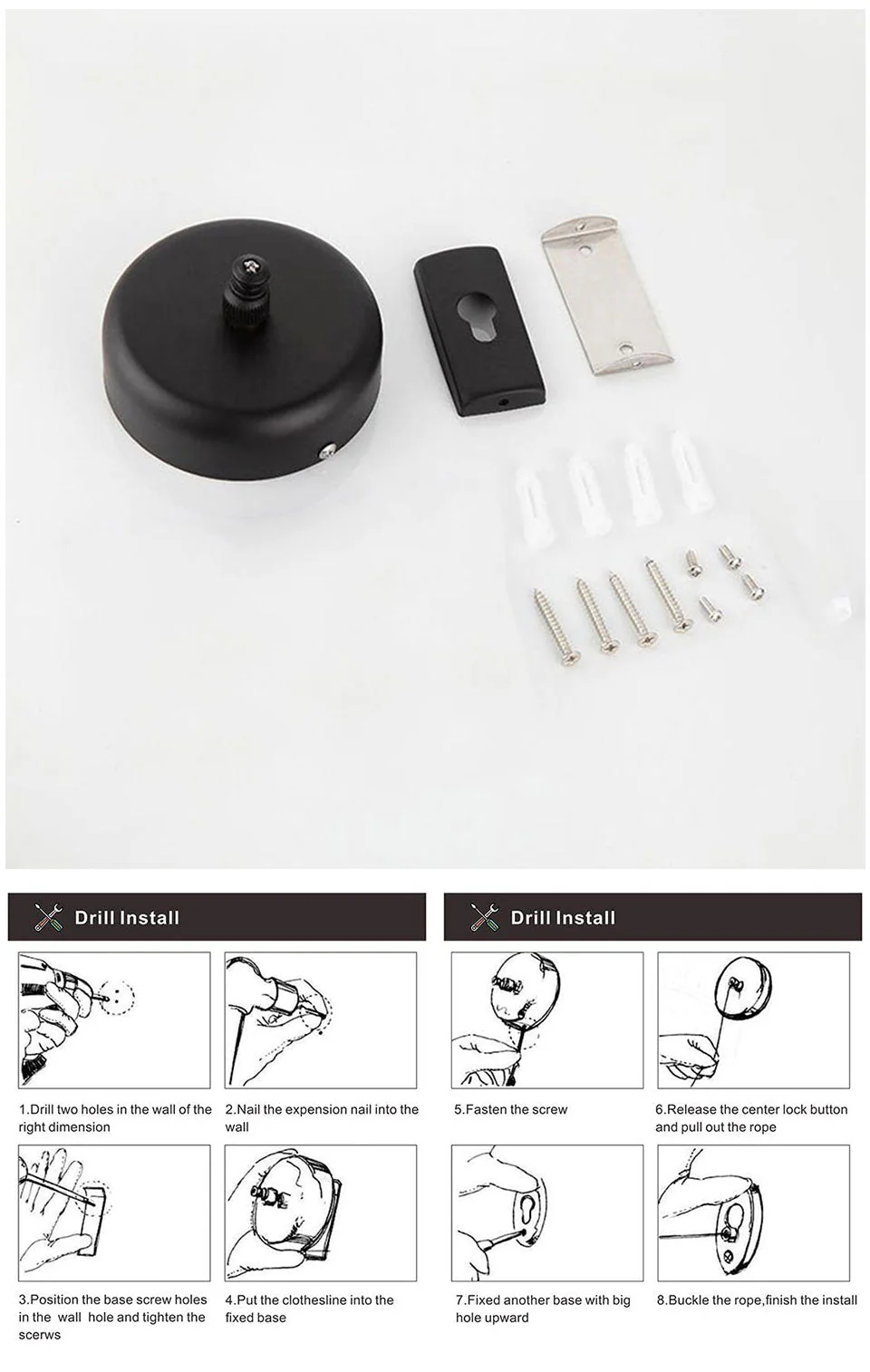 Portable Retractable Laundry Drying Rack Rope - Image 10