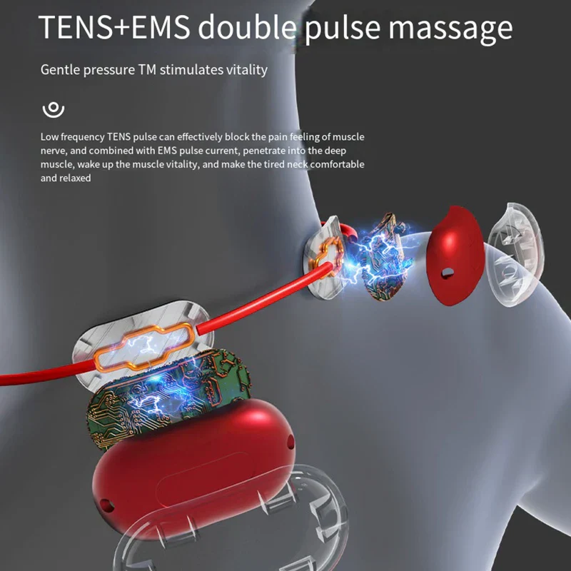 Portable Shoulder Cervical Necklace Spine Massager - Image 2