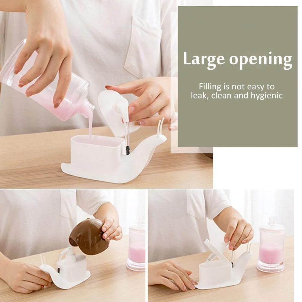 Portable Snail Shaped Liquid Soap Dispenser - Image 2
