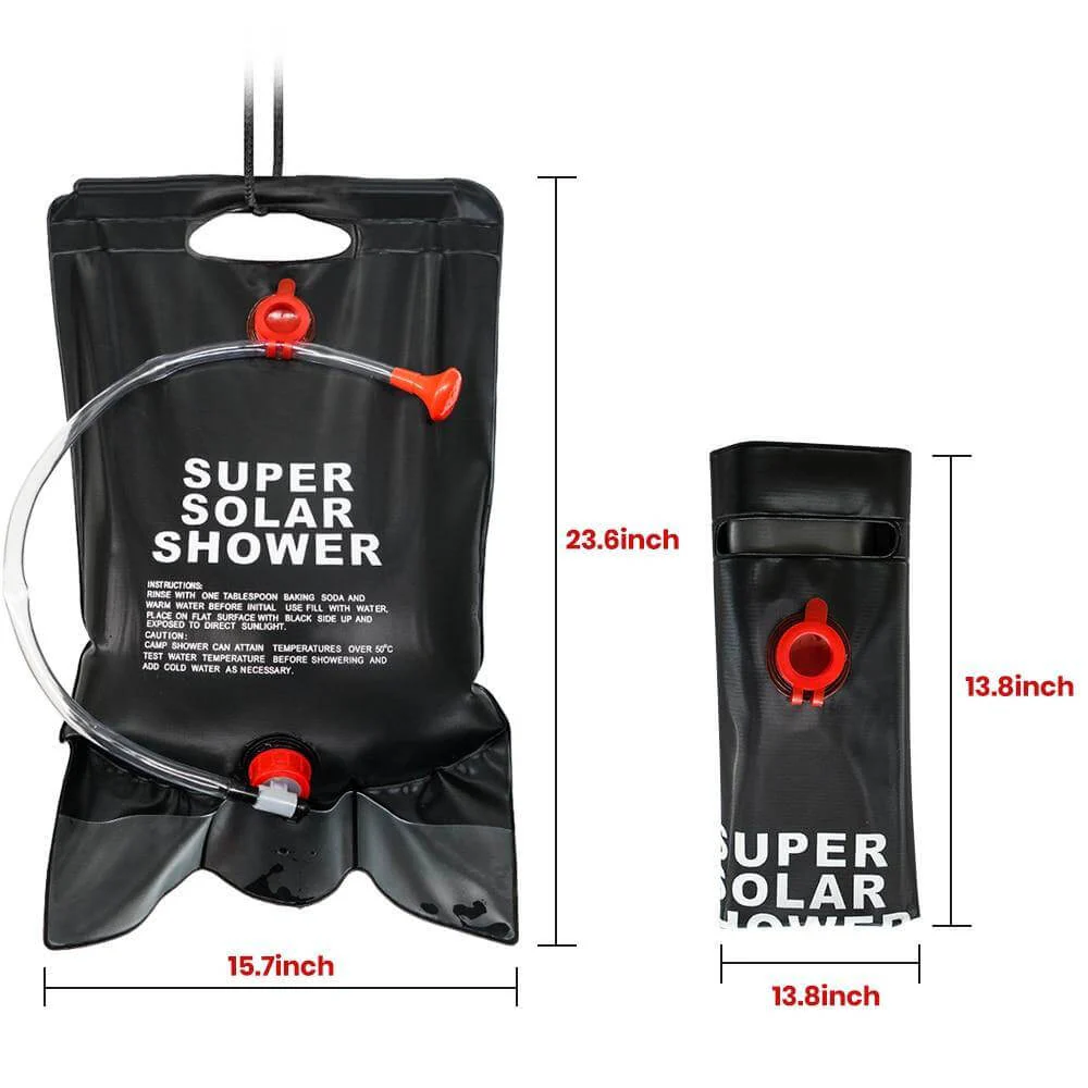 Portable Solar Heated Camping Shower Bag - Image 8