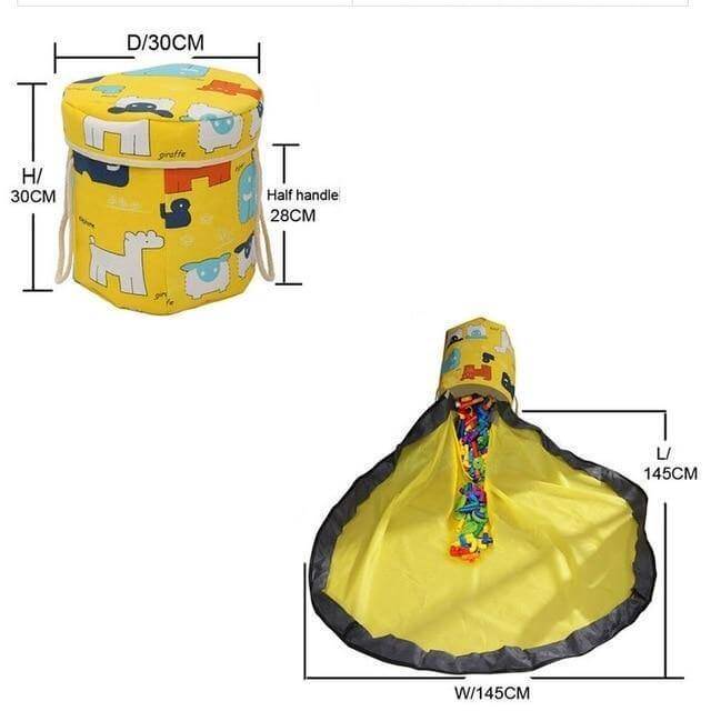 Portable Toy Easy Clean-up Storage Organizer Bag - Image 13