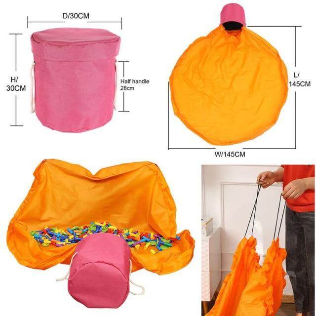 Portable Toy Easy Clean-up Storage Organizer Bag - Image 6