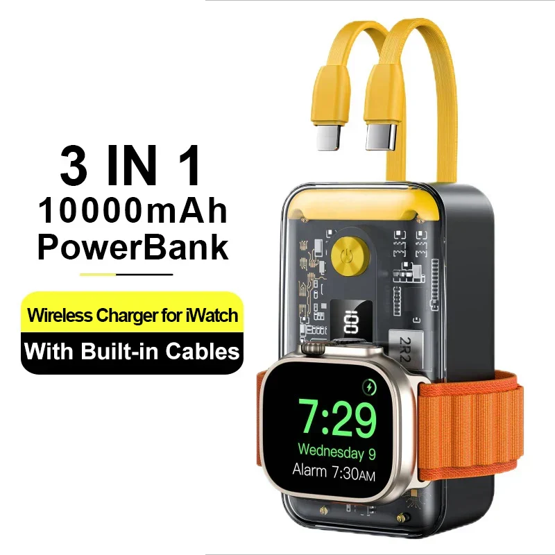 Portable Transparent Design Wireless Powerbank - Image 3
