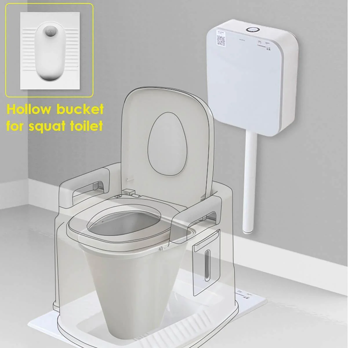 Portable Travel Lightweight Elderly Toilet - Image 3