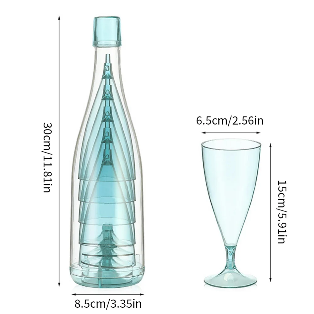 Portable Travel Wine Glass Bottle Set - Image 7