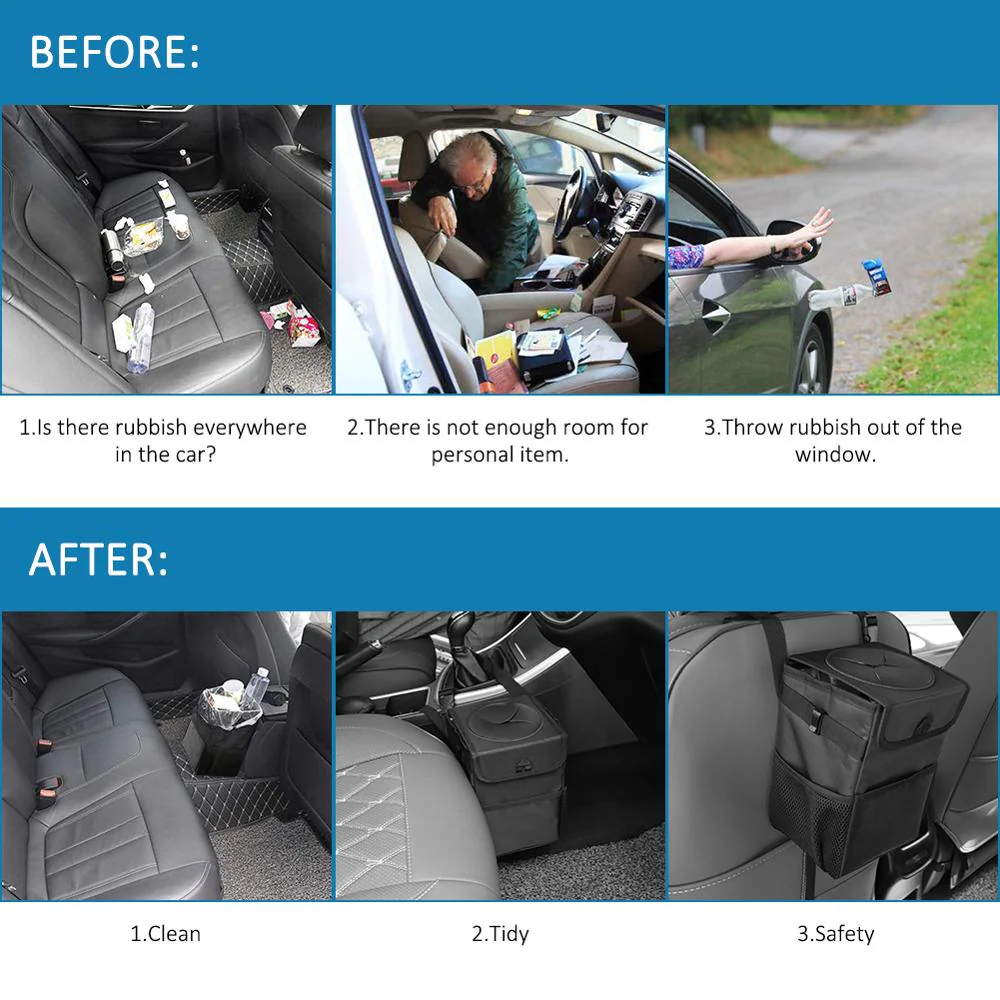 Portable Waterproof Car Trash Can - Image 5